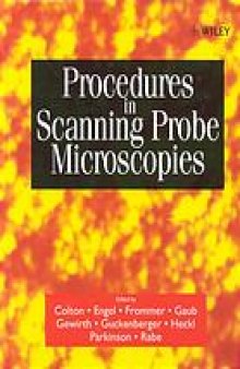 Procedures in scanning probe microscopies