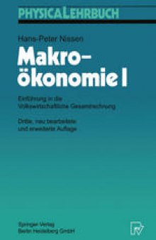 Makroökonomie I: Einführung in die Volkswirtschaftliche Gesamtrechnung