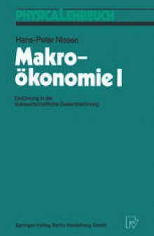 Makroökonomie I: Einführung in die Volkswirtschaftliche Gesamtrechnung