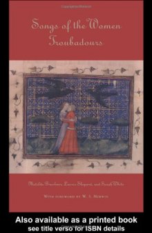Songs of the Women Troubadours (Garland Library of Mediaeval Literature)