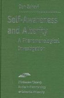 Self-awareness and alterity : a phenomenological investigation