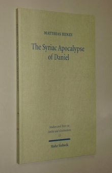 The Syriac Apocalypse of Daniel: Introduction, Text, and Commentary  