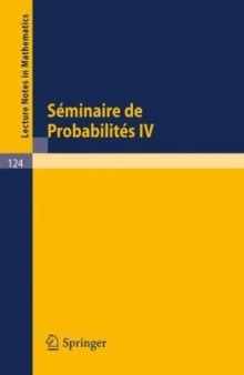 Séminaire de Probabilités IV