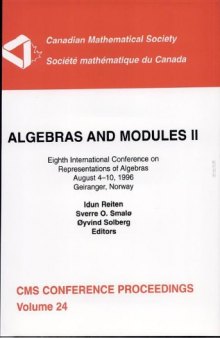 Algebras and Modules Two