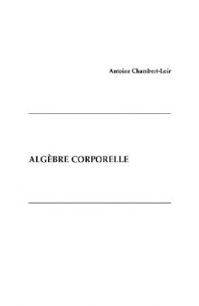 Algebre corporelle