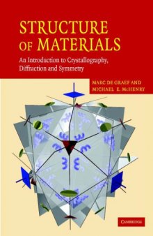 Structure of materials: an introduction to crystallography, diffraction and symmetry