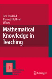 Mathematical knowledge in teaching