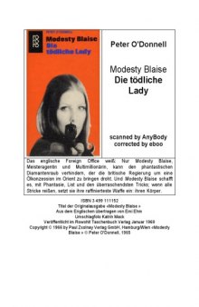 Modesty Blaise. Die tödliche Lady