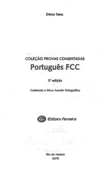 Coleção Provas Comentadas - Português - FCC