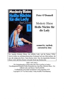 Modesty Blaise. Heiße Nächte für die Lady