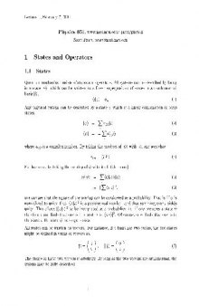Quantum mechanics (lecture notes)