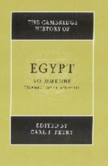 The Cambridge History of Egypt, Vol. 1: Islamic Egypt, 640-1517