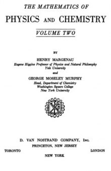 The Mathematics of Physics and Chemistry - Volume Two 