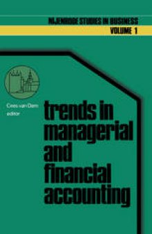 Trends in managerial and financial accounting: Income determination and financial reporting