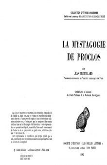 La mystagogie de Proclos