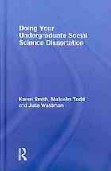 Doing your undergraduate social science dissertation