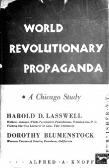 World revolutionary propaganda : a Chicago study