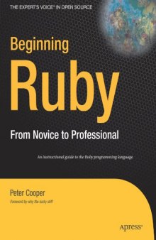 Beginning Ruby: From Novice to Professional