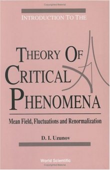 Introduction to the theory of critical phenomena: mean field, fluctuations and renormalization