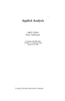 Applied analysis