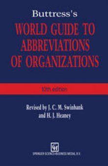 Buttress’s World Guide to Abbreviations of Organizations