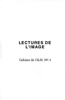 Cahiers de l’ ILSL n° 1 : Lectures de l’image