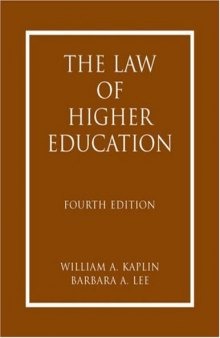 The Law of Higher Education