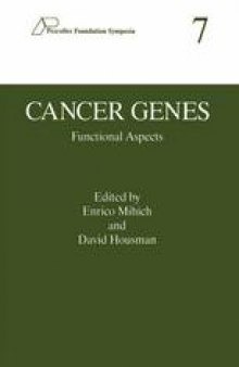 Cancer Genes: Functional Aspects
