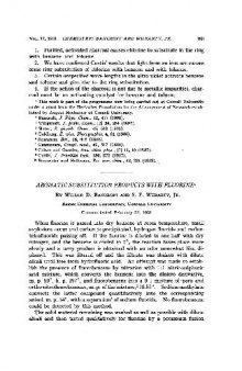 Aromatic Substitution Products with Fluorine