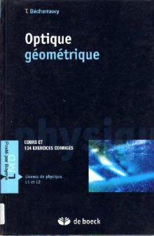 Optique geometrique. Cours et exercices corriges