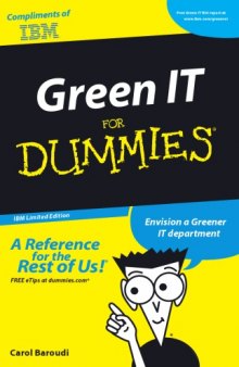 Green IT for dummies. IBM limited edition
