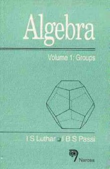 Algebra Vol 1. Groups