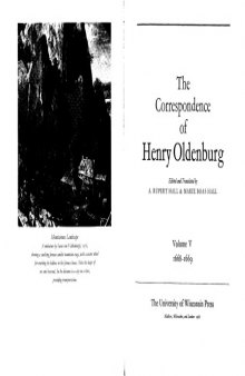 The Correspondence of Henry Oldenburg. 1668-1669