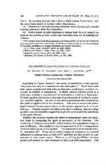 Reversible Coagulation in Living Tissue V