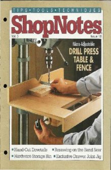 Woodworking Shopnotes 018 - Drill Press Table And Fence
