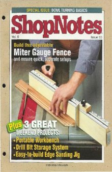 Woodworking Shopnotes 053 - Adjustable Miter Gauge Fence
