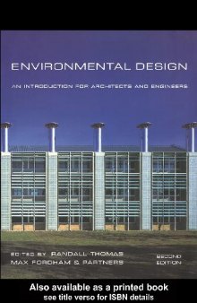 Environmental design: an introduction for architects and engineers