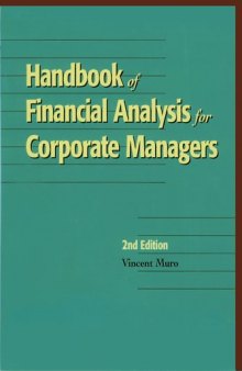 Handbook of Financial Analysis for Corporate Managers