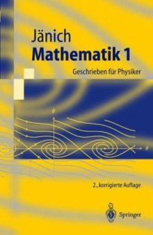 Mathematik 1, geschrieben fuer Physiker