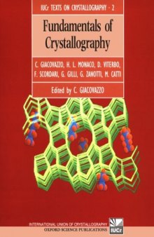 Fundamentals of Crystallography (International Union of Crystallography Book Series, No. 2)  