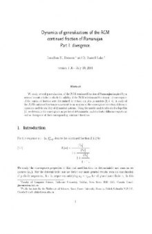 Dynamics of generalizations of the AGM continued fraction of Ramanujan: divergence