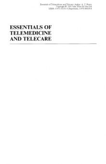 Essentials of telemedicine and telecare