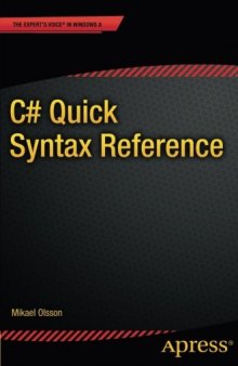 C# Quick Syntax Reference