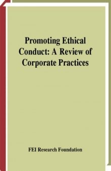 Promoting Ethical Conduct: A Review of Corporate Practices