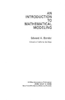 An introduction to mathematical modeling