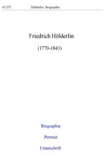 Hölderlin - All works