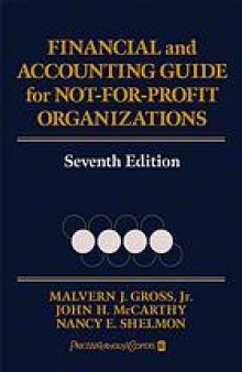 Financial and accounting guide for not-for-profit organizations