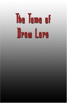 Tome of Drow Lore (D20)