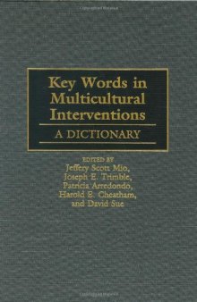 Key Words in Multicultural Interventions: A Dictionary