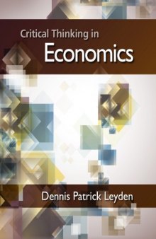 Critical Thinking in Economics, 1st Edition